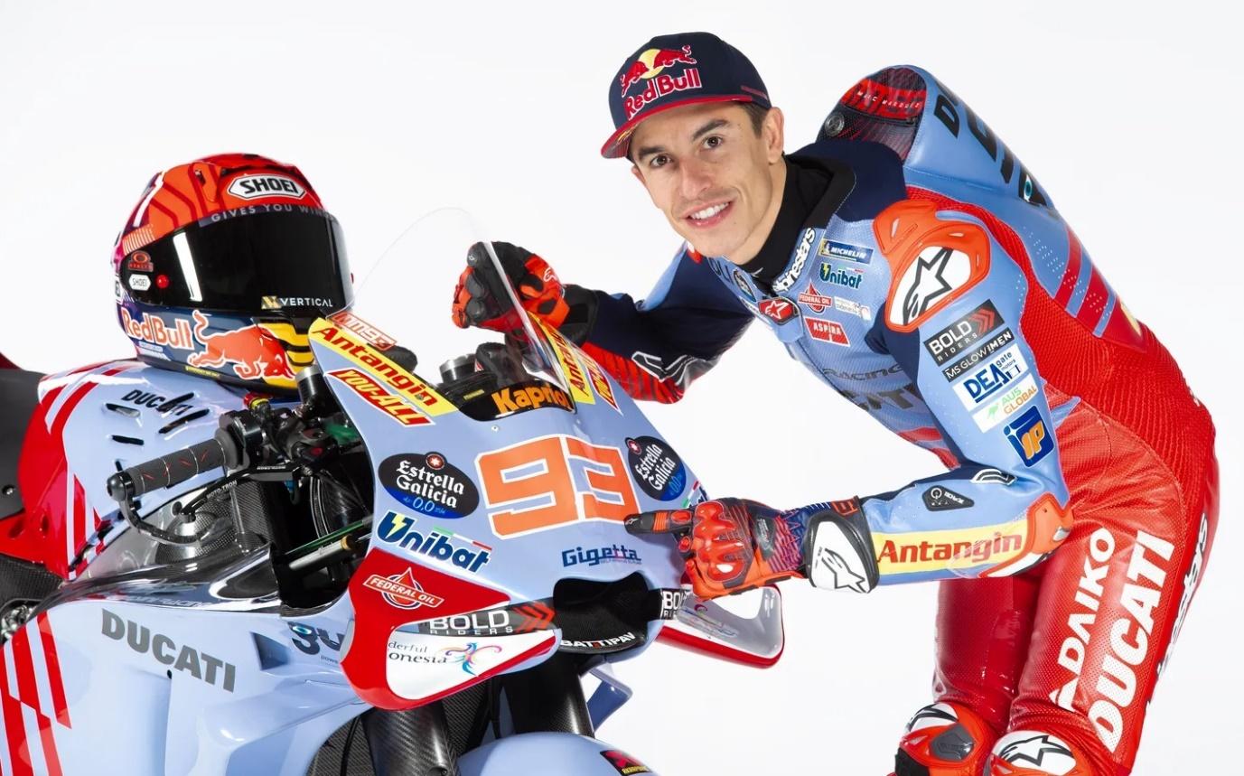 Marc Marquez dalam balutan seragam Gresini Racing